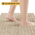 thumbnail image 4 of HAKUNA Upgrade Extra Large Beige Bathroom Rug Set 3 Pieces Ultra Soft, Thick Absorbent Bath Mats, Non Slip Chenille Toilet Mat for Bathroom, Bedroom, Kitchen, 4 of 8