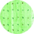 thumbnail image 1 of Ahgly Company Indoor Round Solid Green Modern Area Rugs, 5' Round, 1 of 1