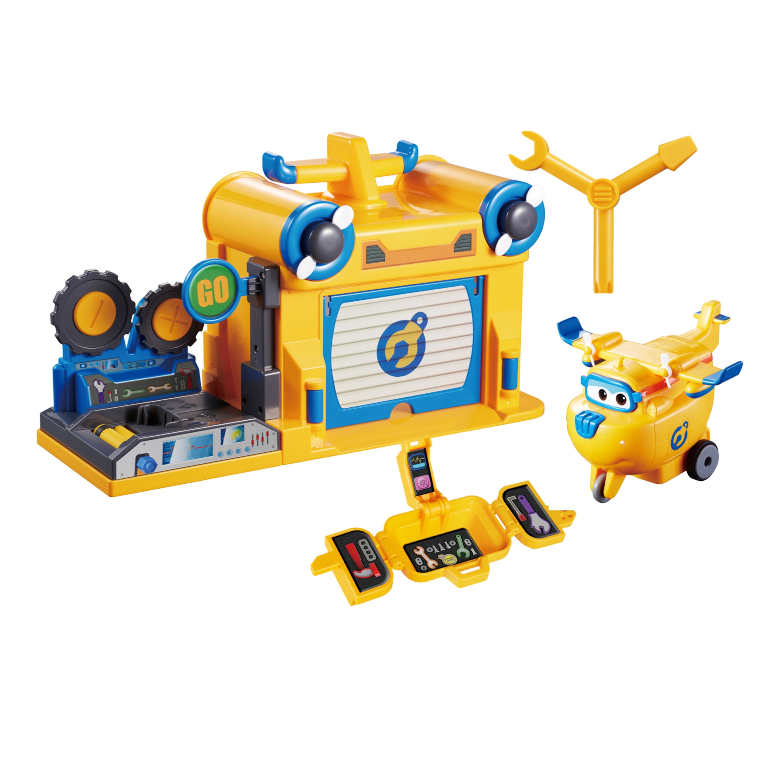 Super Wings Donnie's Tool Box with Multi-Tool Accessory Kids Role Play Toys