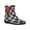 Black Plaid, variant on Womens Black Plaid Removable Insole Goring Cloudburst Round Toe Rain Boots 6 M