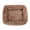 Brown, variant on Plush Dog Bed Calming Puppy Cat Pet Beds Pad Soft Warm Sleeping Kennel