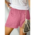 thumbnail image 5 of Jalioing Plus Size Summer Shorts for Women Loose Drawstring Waist Casual Shorts S-5XL Lightweight Pocket Shorts, 5 of 7