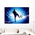 thumbnail image 1 of Soccer Player Abstract Modern Wall Mural by Wallmonkeys Peel and Stick Graphic (48 in W x 32 in H) WM306328, 1 of 4