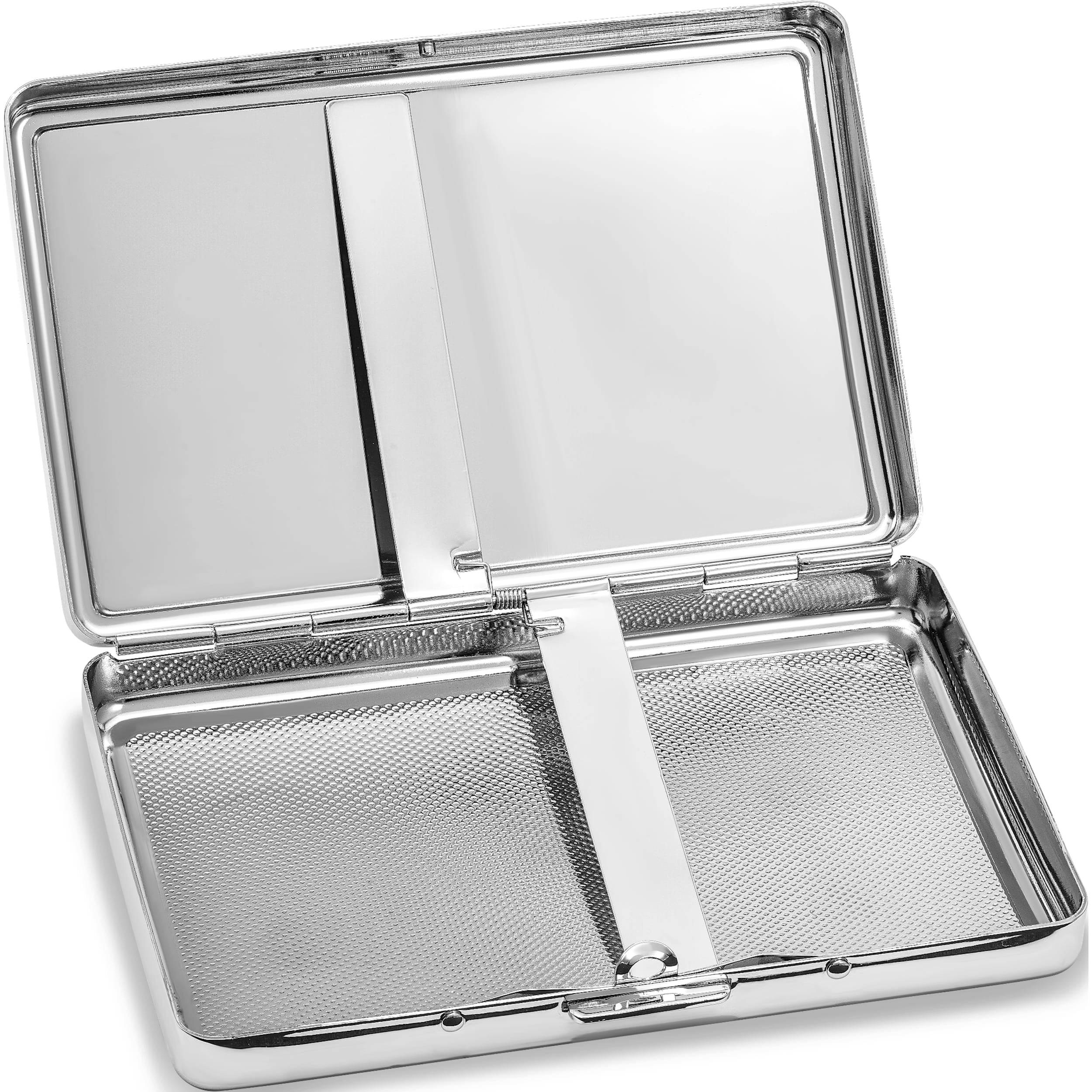 Fashion Silver-Tone Ace Multi-Purpose Case (Holds 16 Cigarettes) (4 X 3) Made In China -Jewelry By Sweet Pea