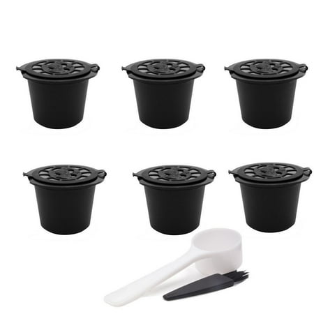 

6PCS For Maker Machine Refillable Reusable Coffee Filter Capsule Pods