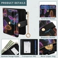 thumbnail image 5 of Small Wallet For Women Bifold Leather Pocket Coin Credit Card Holder With RFID Blocking Neon Butterflies, 5 of 6
