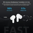 thumbnail image 2 of ANFIER Language Translator Earbuds Online Support 144 Languages & Accents Translation Music and Calling 3-in-1 Wireless Translator Device with APP Fit iOS & Android, 2 of 6