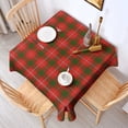 thumbnail image 2 of Red Green Checkerboard Checkered Pattern Square Tablecloth,Waterproof Square Table Cover,Wipeable Spillproof Washable Table Cover for Home Kitchen Party Decor 60"x60"(152x152cm), 2 of 6