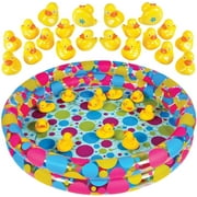 Duck Pond Matching Memory Game Kids Toy by GAMIE, 3 feet Inflatable Pool