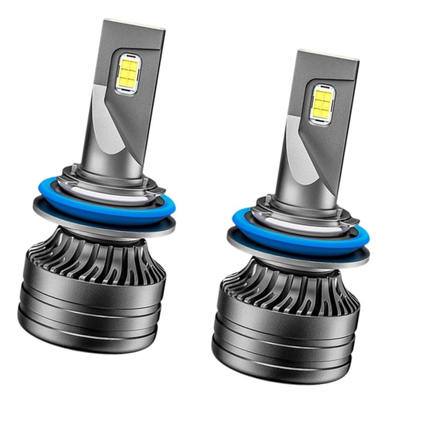 2 bombillas LED para faros delanteros, aleación de aluminio, luz brillante, iluminación automotriz resistente. estilo C