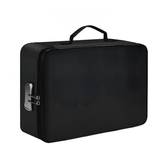 CCOCC 2026 New Fireproof Document Box with Lock,Heat Insulated Fireproof&Waterproof Box File Organizer,Portable Home Travel Safe Storage for Important Documents