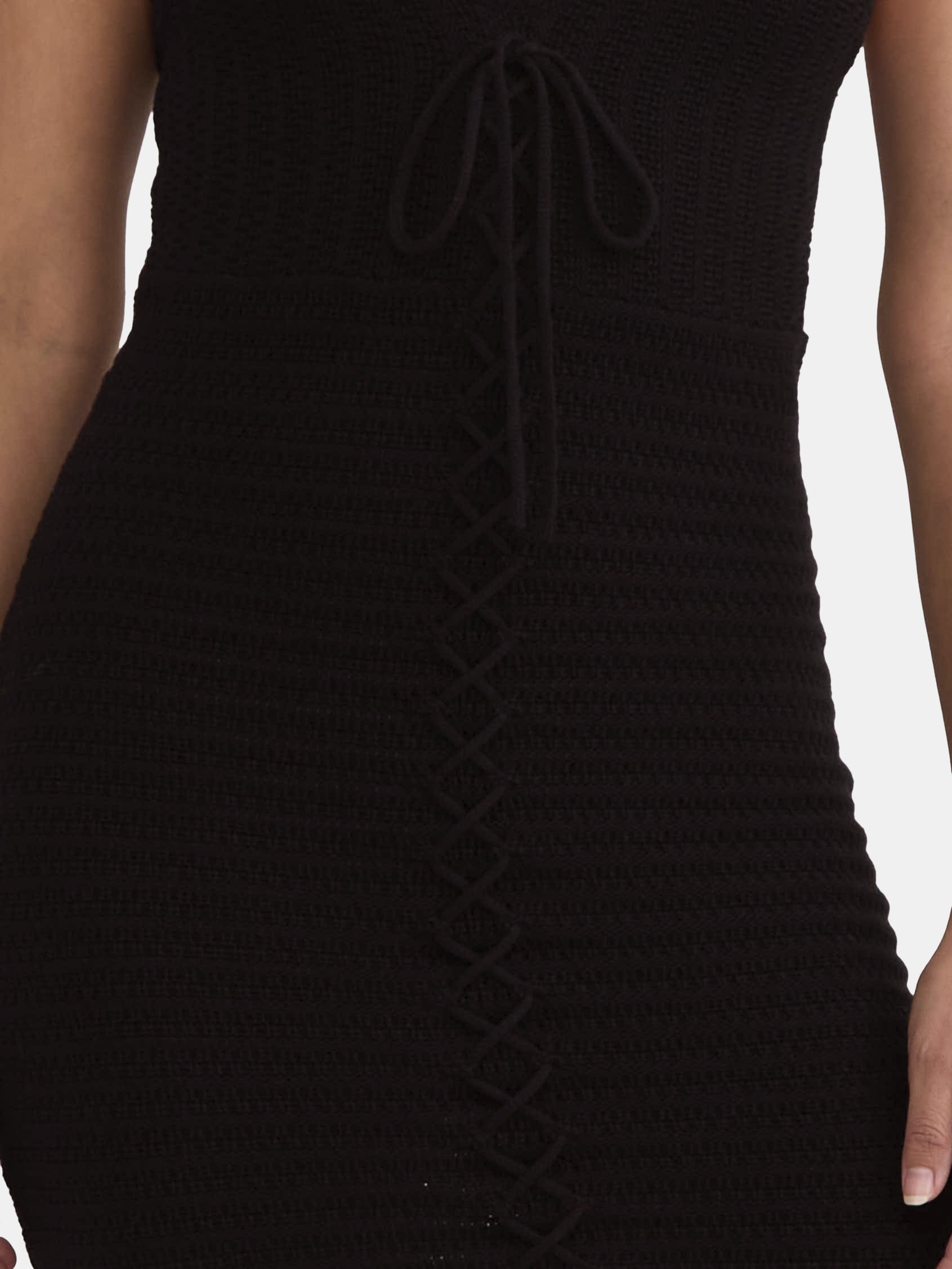 Madden NYC Women's Lace Up Crochet Dress, Sizes XXS-XXL