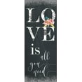 thumbnail image 2 of Robinson, Carol 15x32 White Modern Wood Framed Museum Art Print Titled - Chalky Love, 2 of 4