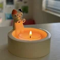 thumbnail image 4 of Cute Kitten Candle Holder Cat Candlestick Creative Aromatherapy Candle Holder Durable High Tempe Cartoon Candlestick Decoration, 4 of 7