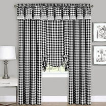 Buffalo Check Gingham Kitchen Curtain Tier Pair - 36" x 58"