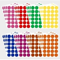 Color Label Stickers 1 inch 25 mm Colored Dots in Green, Yellow, Pink, Purple, Orange, Brown, Blue and Red - 768 Pack by Royal Green