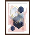 thumbnail image 2 of Art.com Abstract Navy Blush Gold 1 Art Print by Urban Epiphany, Brown Frame Wall Art, 32" x 44", 2 of 5