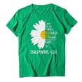 thumbnail image 2 of Honeeladyy Women Daisy Flower Casual T-shirt Printing Tops Blouse short tops for women, 2 of 4
