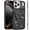 Black, variant on XPM for Apple iPhone 17 Pro Max (6.9") Phone Case, Butterfly Moveable Grip 3D Pop Stand Full Diamond Bling Sparkling TPU Fashion Hybrid Cover for iPhone 17 Pro Max (Rose Gold)