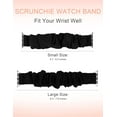 thumbnail image 7 of Wearlizer 4 Packs Compatible with Apple Watch Band Scrunchie Soft Cloth 38mm 40mm 41mm 42mm 45mm 46mm 49mm, Cute Printed Elastic Watch Bands Women for Apple iWatch Ultra 2/Ultra/10/9/8/7/SE/6/5/4/3, 7 of 7