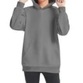 thumbnail image 6 of WIZUTIZ Oversized Hooded Sweater Long Sleeve Shirts for Girls Round Neck Essentials Tops Kids Fashion Sweatshirt 4-14 Years up to 45% Off, 6 of 7