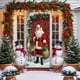 thumbnail image 5 of Seyotauo Christmas Door Cover Decoration Santa Claus Front Door Cover Xmas Hanging Banner Santa Background for Home Holiday Christmas Decoration, 5 of 6