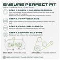 thumbnail image 3 of UDC Parts 539109243 Aramid Deck Belt for Husqvarna Z4824 RZ4824F Z248F WHF4817 48 Inch Zero-Turn, 3 of 9