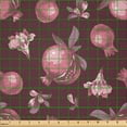 thumbnail image 2 of Ambesonne Vintage Fabric by the Yard Microfiber, Pomegranates Sketch Design, 3 Yards, Dried Rose and Pastel Pink, 2 of 2