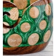 thumbnail image 4 of Yarn Bowl For Knitting, Resin/Wooden Large Yarn Bowl for Crocheting, Yarn Bowl For Knitters, Yarn Holder Christmas Day Gift, 4 of 4