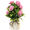 Pink, variant on HIKVEX Vibrant Artificial Potted Plant 10 Foam Roses in 7 Colors for Any Decor Pink