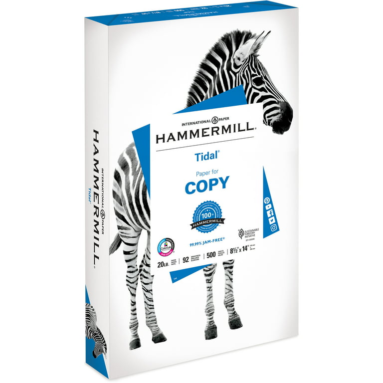 Hammermill Printer Paper, 20Lb Tidal, 8.5X11, White, Express Pack, 250