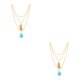 thumbnail image 3 of Jumpingount Collar de aleación para niñas, adorno para el cuerpo, colgante de joyería, adorno colgante, collares de piedra multicapa, Tipo 1 2Conjunto, 3 of 6