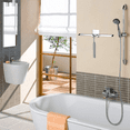 thumbnail image 5 of GYTF Shower Squeegee for Shower Doors, Squeegee for Glass Doors, Bathroom, Window and Car Windshield, Includes Suction Hook & Adhesive Hook - Stainless Steel, 10 Inches, 5 of 8