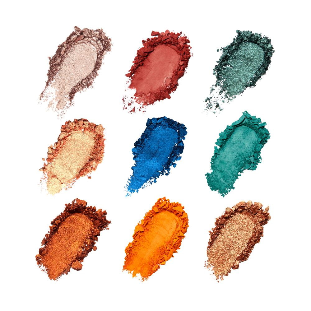 LUNA MAGIC Matte and Shimmer 9 Colors Eyeshadow Palette, Cosmopolitan