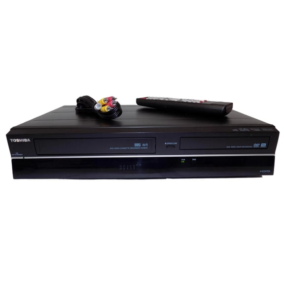 Pre-Owned Toshiba Dvr670ku DVD Recorder VCR Combo Vhs to Dvd Dubbing with Remote and Cables