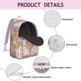 thumbnail image 4 of Pioneer Flower Backpack for School,Cute School Bag,Schoolbag with Adjustable Shoulder Straps & Padded Back,15.7"x11.8"x5.5", 4 of 5
