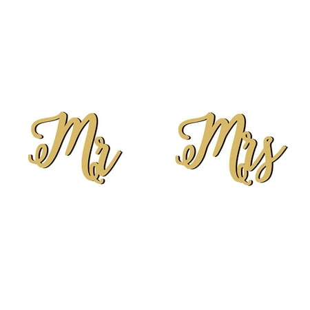 

XIEC Sign Pendants 2Pcs Create Atmosphere with Ribbon Fashion Mr And Mrs Hanging Signs