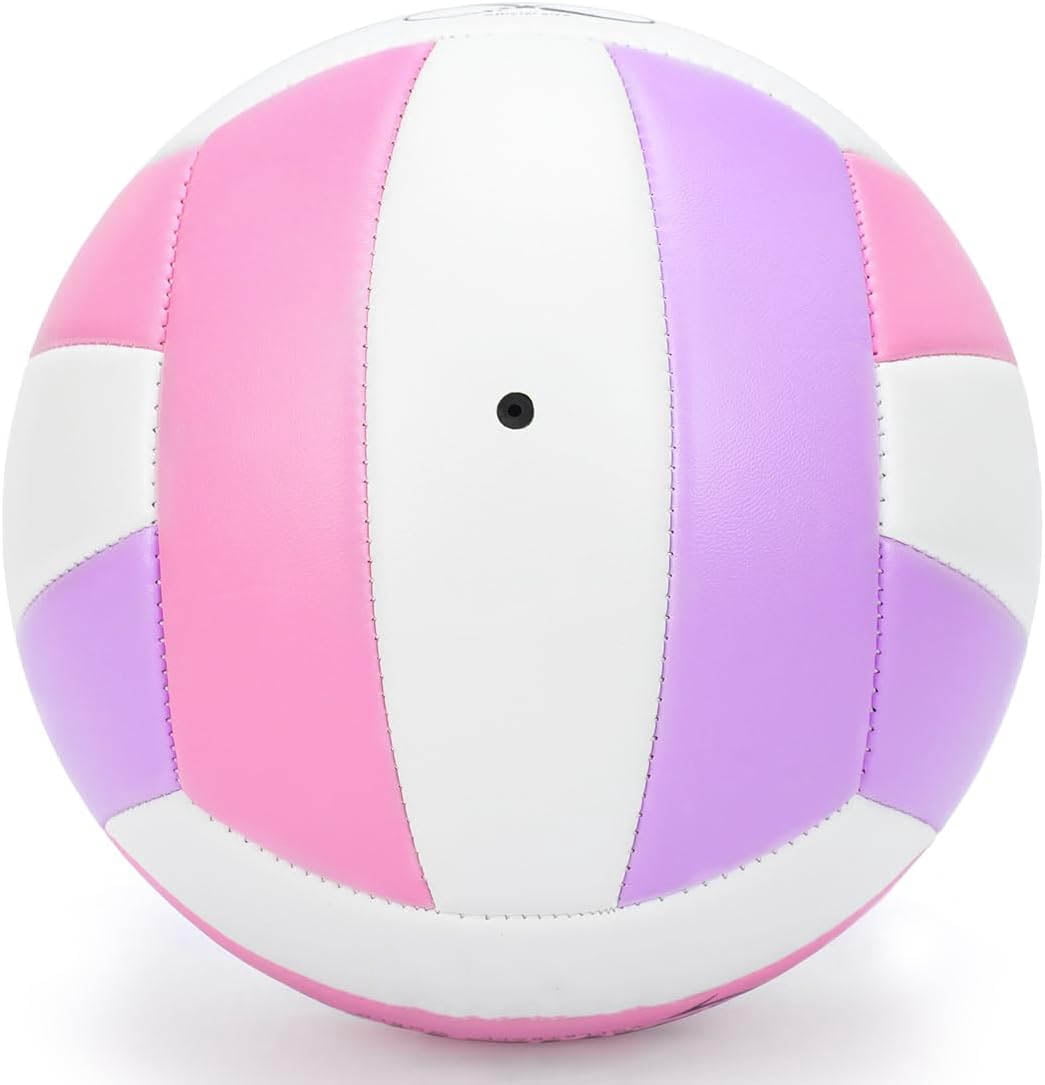 Volleyballs, PU Official Size Soft Touch Volley Ball, Volleyball for Christmas Gifts, Beginners, Players, Team, Include Pump & Net