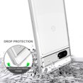 thumbnail image 4 of Allytech Google Pixel 7A Case with Screen Protector, Clear Transparent Acrylic Anti-Yellow Shockproof Anti-Scratch Slim Fit Lightweight Case Cover for Google Pixel 7A 6.1" 2023 - Clear, 4 of 6