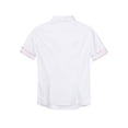 thumbnail image 2 of iixpin Women's Japanese Anime Schoolgirl Uniform Blouse Turn-down Collar Short Sleeve Shirts Top Pink L, 2 of 2