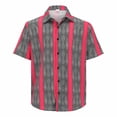 thumbnail image 1 of Camisas Para Hombre SLIM FIT NEGOCIO TENDENCIA PERSONALIDAD MODA ESTAMPADO CAMISA DE MANGA CORTA HOMBRE (B, L), 1 of 4