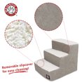 thumbnail image 3 of Majestic Pet Villa Pet Stairs 3 Steps Vintage Machine Washable Removable Cover 18" x 16" x 15", 3 of 5