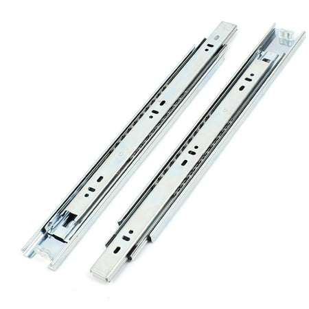 360 Push Rail - Uxcell Pair Push Open Full Extended Ball Bearing Drawer Slides Rails Tracks 14