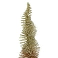 thumbnail image 4 of Northlight 12-Inch Gold Glittered Spiral Sisal Christmas Tree Tabletop Decoration, 4 of 5
