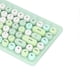 thumbnail image 3 of USB Keyboard Mouse Wireless Cute Mix Color 86 Keys Retro Round Concave Keycap 1200DPI Gaming Keyboard Mouse Green, 3 of 4