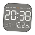 thumbnail image 2 of Reloj de pared digital, reloj de escritorio, versátil, configuración de alarma, reloj despertador, visualización de fecha de la semana para Concha negra, 2 of 8
