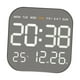 thumbnail image 2 of Reloj de pared digital con alarma, práctico y multifuncional, con semana, mes y fecha. Concha negra, 2 of 8