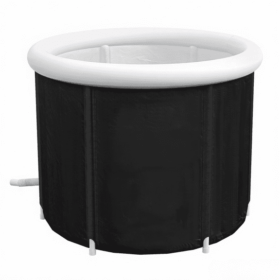 Cold Plunge Tub, Portable Ice Bath Cold Water Therapy Tub with Thermo Lid, Athletes Recovery, Black.