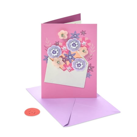american greetings send love envelope mother s day card with glitter
