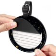 thumbnail image 2 of Cancer Constellation 2Pcs PU Leather Round Luggage Tags with Privacy Cover and Name ID Tag for Suitcase, Handbags, Backpacks, School Bags, 2 of 6
